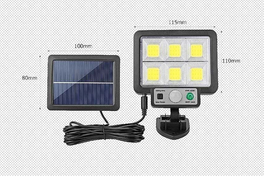 Уличный фонарь на солнечной батарее Split Solar Wall Lamp nf-160c