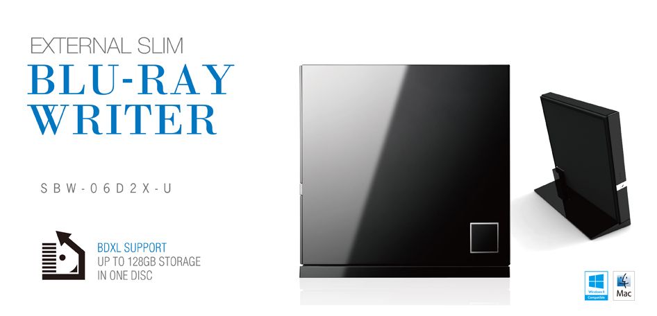Asus SBW-06D2X-U Blu-Ray BD-RE / DVD / CD записывающий внешний привод