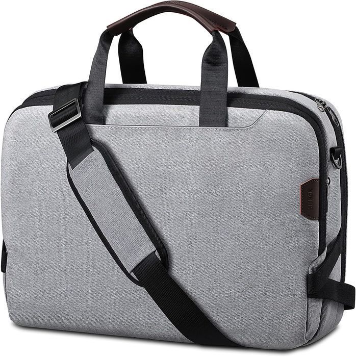 SITHON Torba na Ramię na Laptopa Szara 41 x 28 x 11 cm