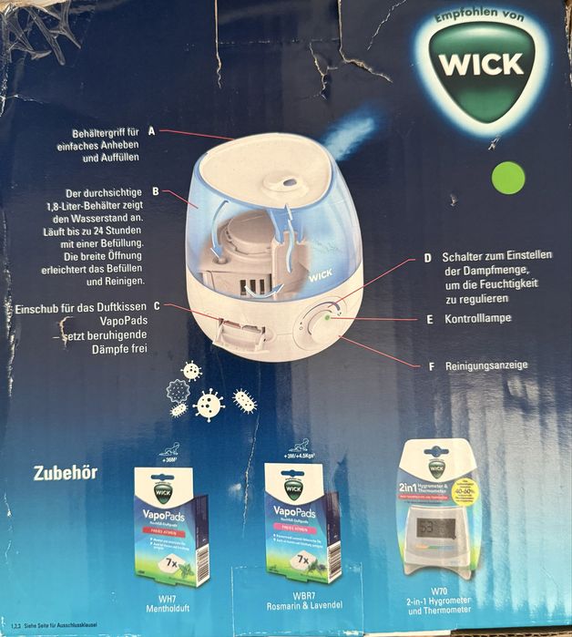 Vicks Mini Cool Mist VUL525E - ультразвуковий зволожувач повітря