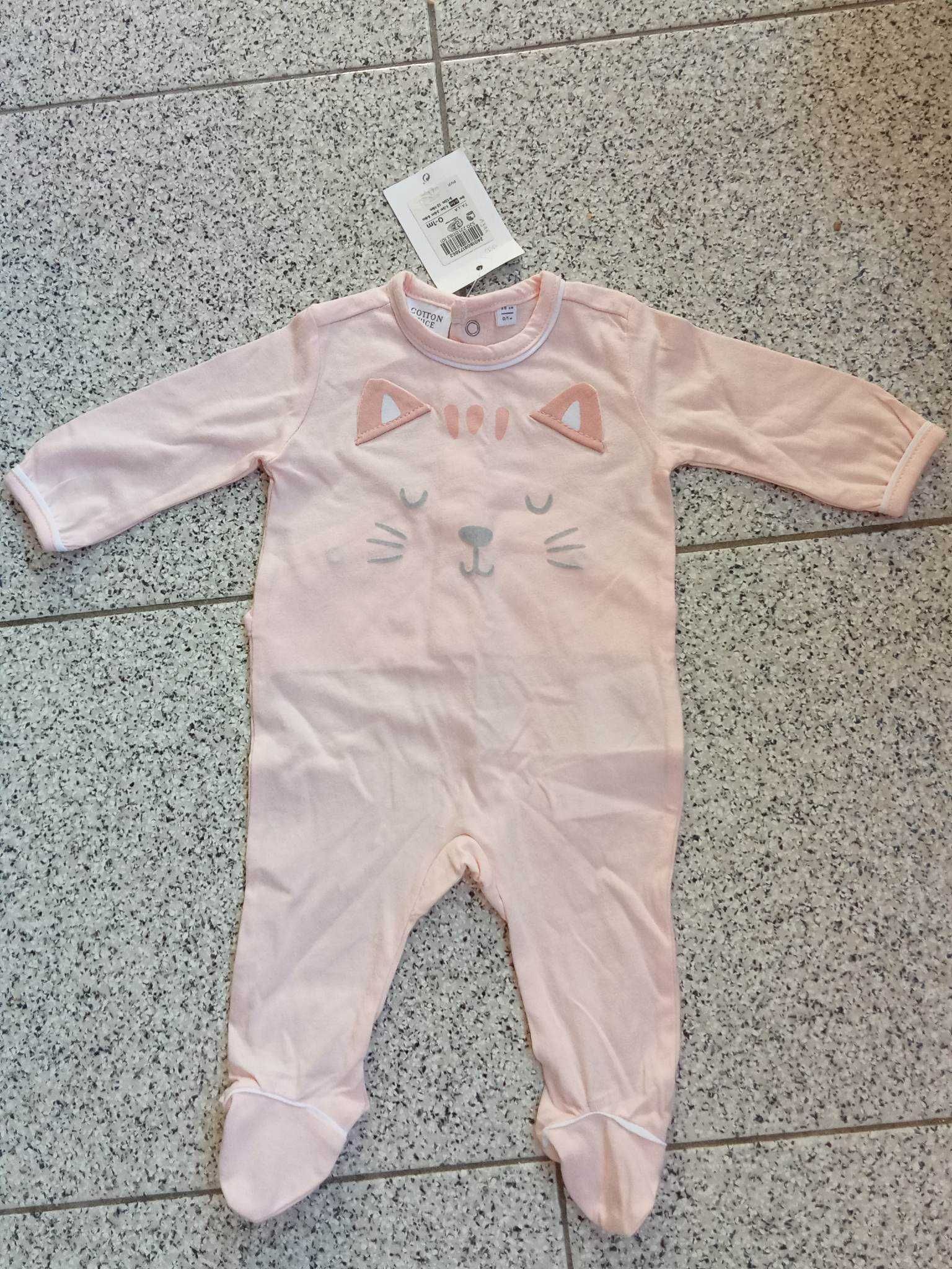 Body Babygrow de bebé menina 0-1 mês