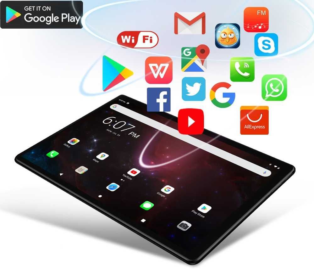 Планшет телефон Samsung 10 HD New 10 2Sim, GPS,4G,6/64GB+ 2 подарка