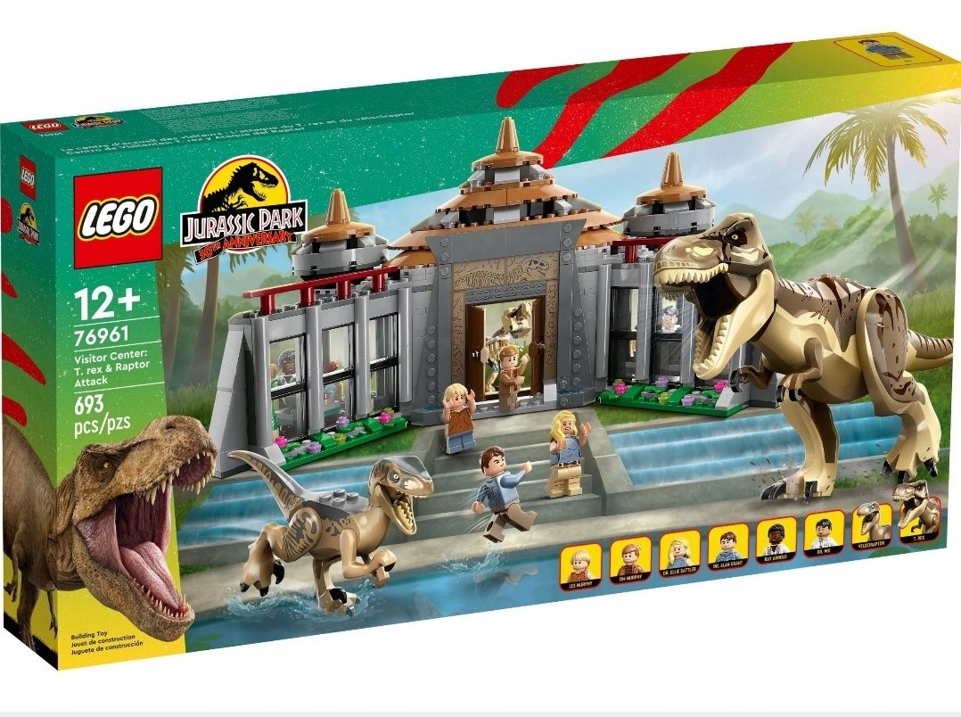LEGO Jurassic World 76961 Atak tyranozaura i raptora nowe