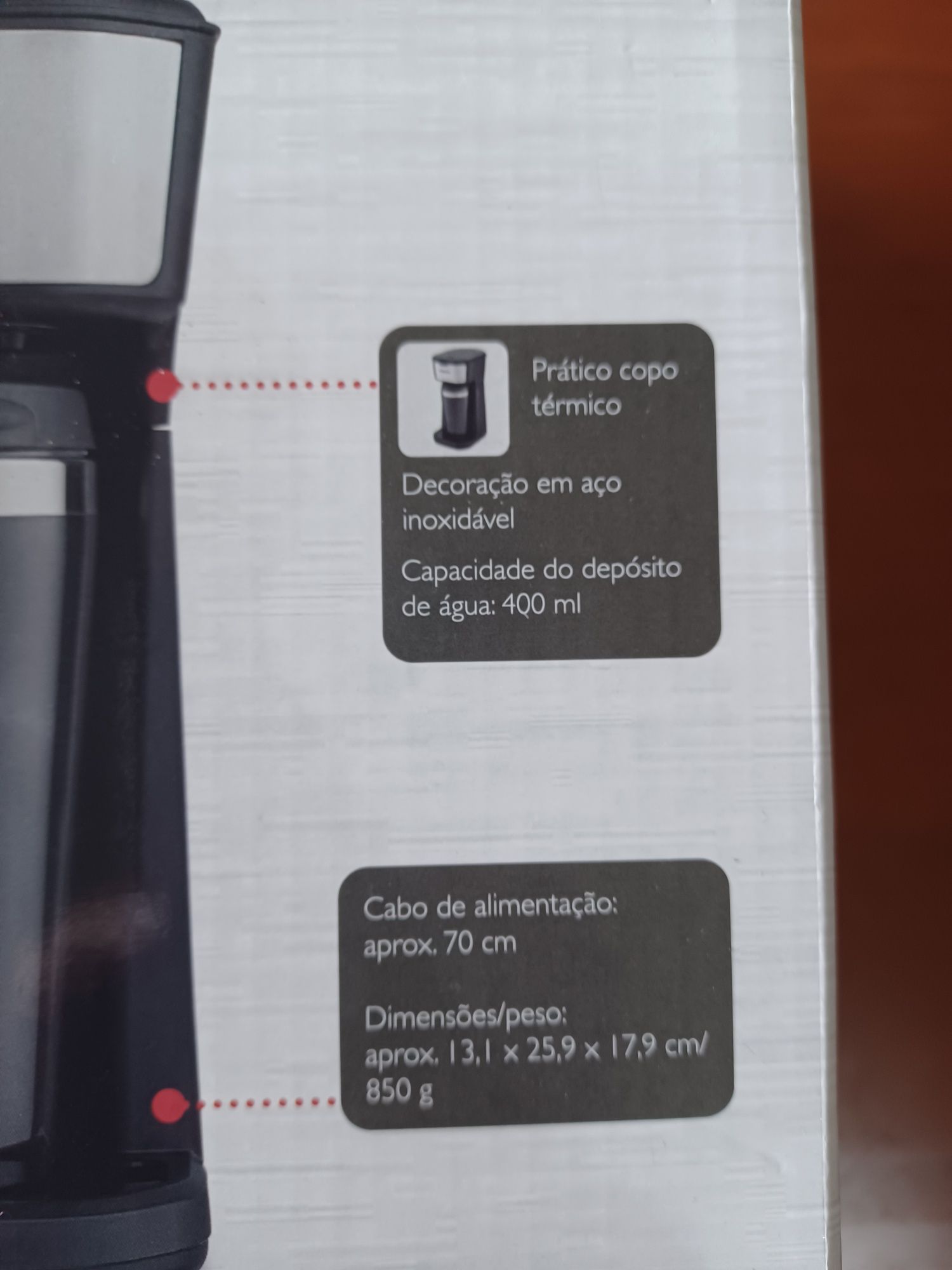 Máquina de Café com filtro e Copo térmico  - nova e selada