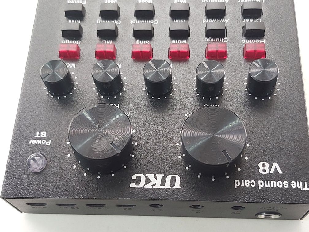 Звукова карта UKC V8 зовнішня з Bluetooth та вбудованими пресетами