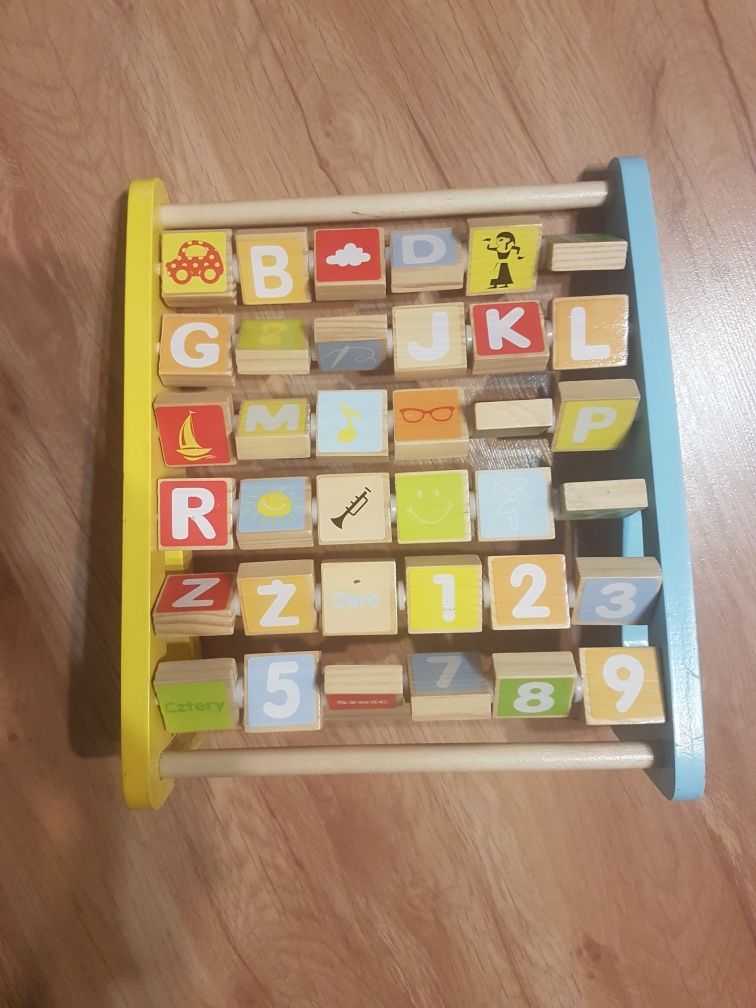 Zabawka drewniana dla dziecka edukacyjna alfabet