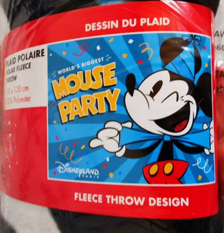 Manta Polar Disneyland Paris Mouse Party (90 anos Mickey), nova