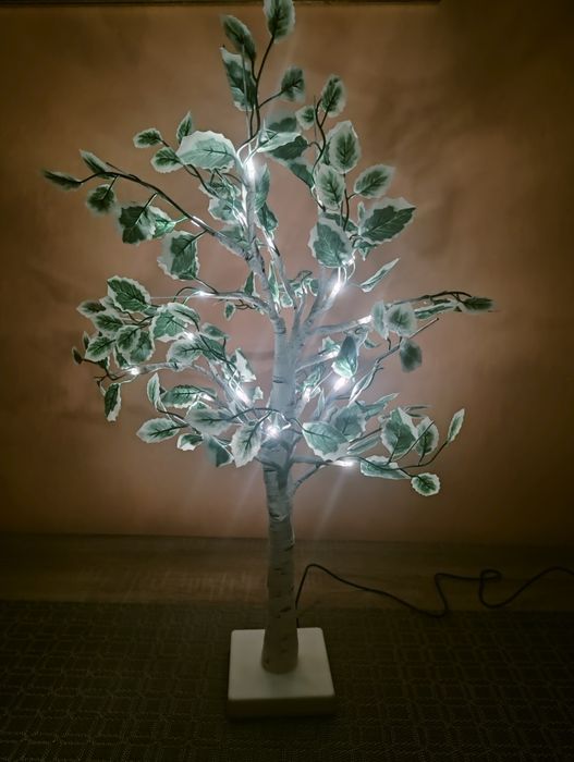 NOWA Lampka nocna LED drzewko Brzoza USB