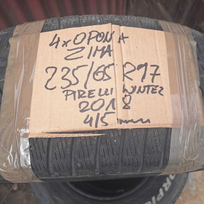 4x opony ZIMOWE 235/65R17 108H Pirelli Scorpion 2018r 4/5mm