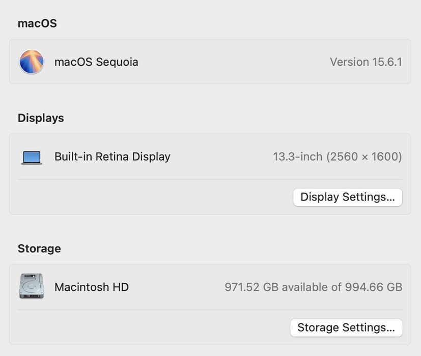 MacBook Pro 13 2020 M1 16Gb 1Tb SSD Space