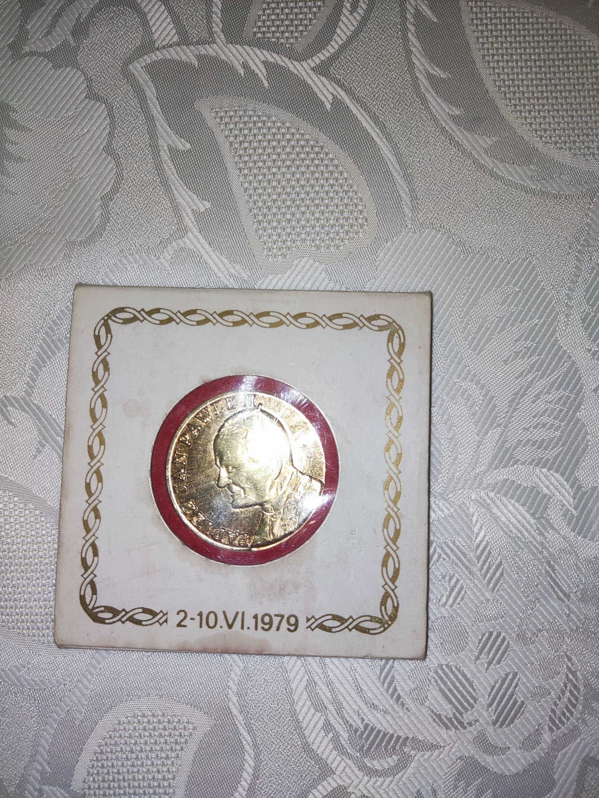 Medal pamiątkowy z Papieżem Janem Pawłem II z 1979 r.