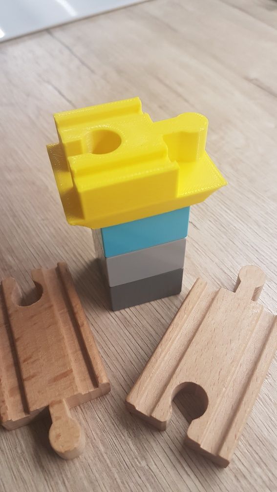 10 x przejściówka lego duplo adapter toru drewnianego