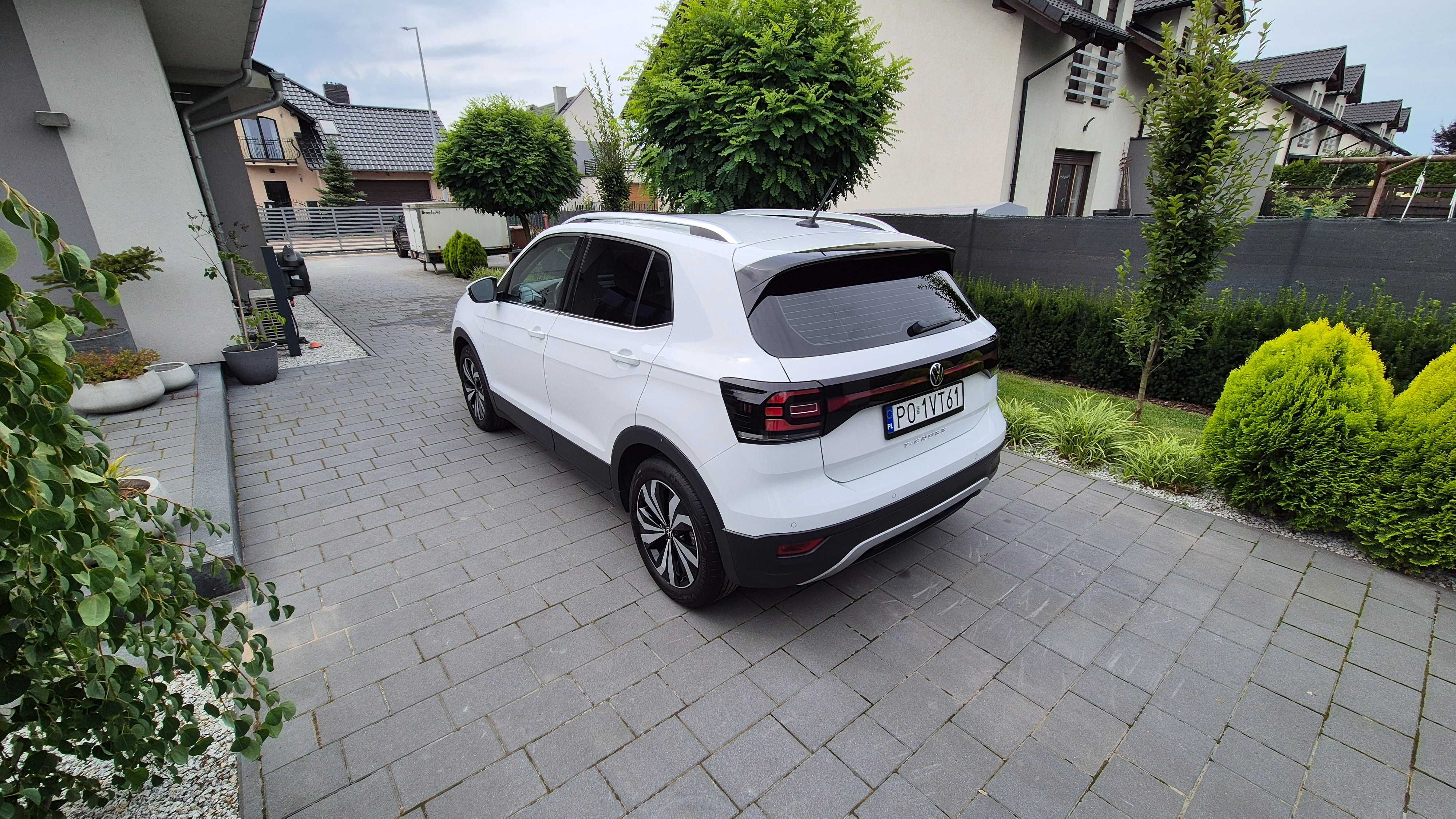 Volkswagen T-Cross 1.0 TSI DSG Automat, serwisowany, stan idealny, hak