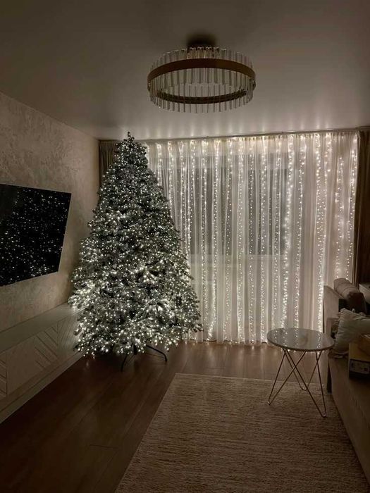 ХІТ СЕЗОНУ! Гірлянда мішура хвойна лапа. Гирлянда роса с пультом