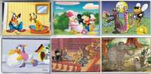 Puzzle z niespodzianek z różnych bajek.