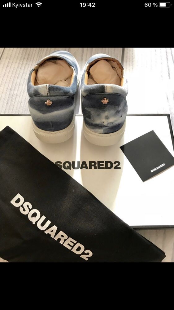 Продам Слипоны Dsquared оригинал,размер 39(richmond,ice berg,gucci)