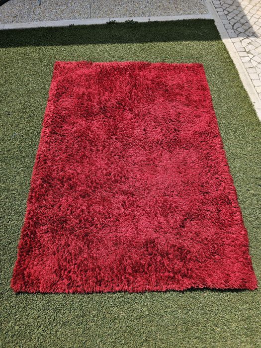 Tapete sala vermelho luca 1,70m por 120m