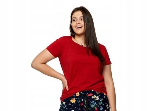 Moraj T-Shirt Bawełniany Damski Gładka - L
