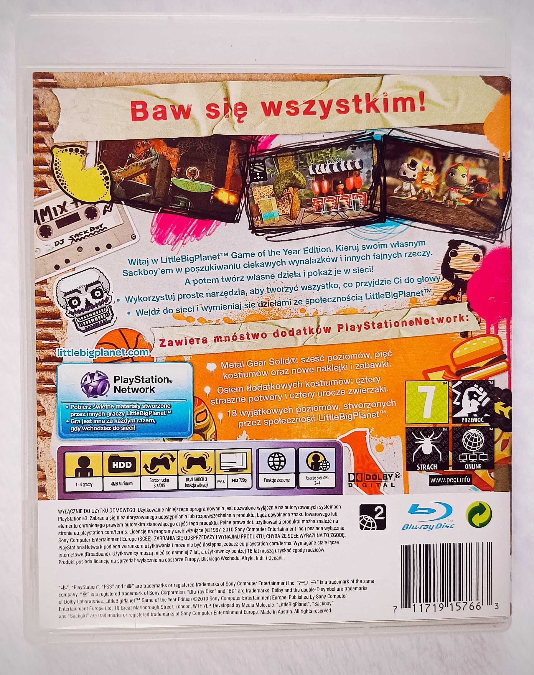 Little Big Planet Game of the Year Edition PL Dubbing GotY PS3