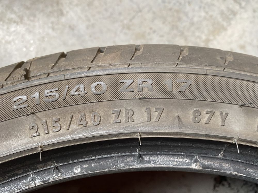 Літня резина шини 215/40R17 Continental