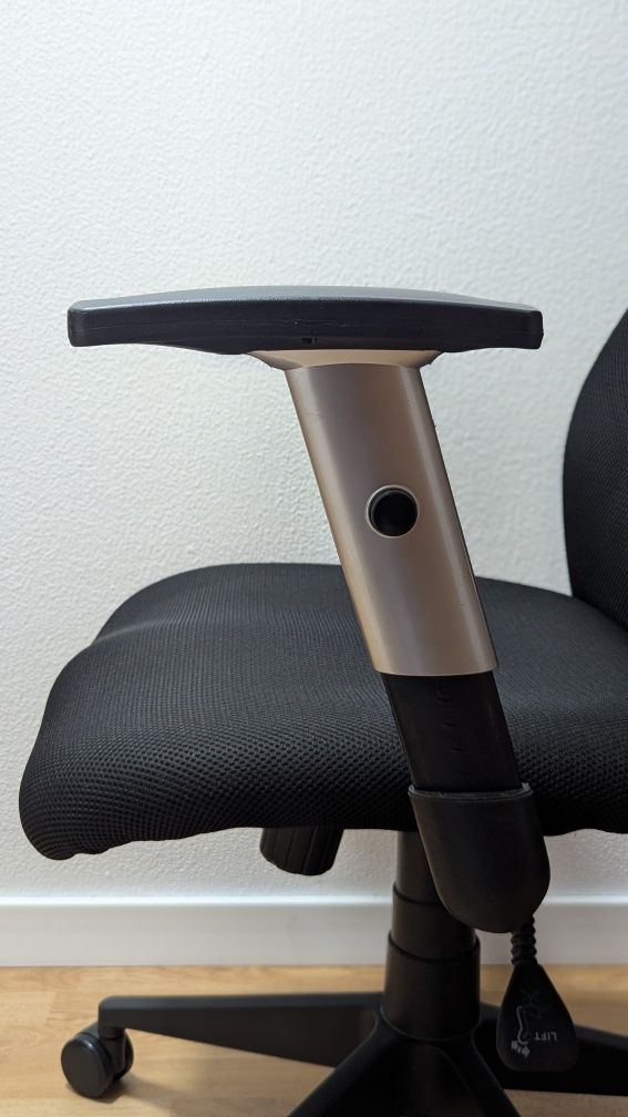 Cadeira de escritório ergonómica com espaldar alto - tecido