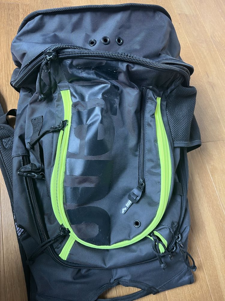Plecak pływacki arena Fastpack 3.0 40 l dark smoke/neon yellow