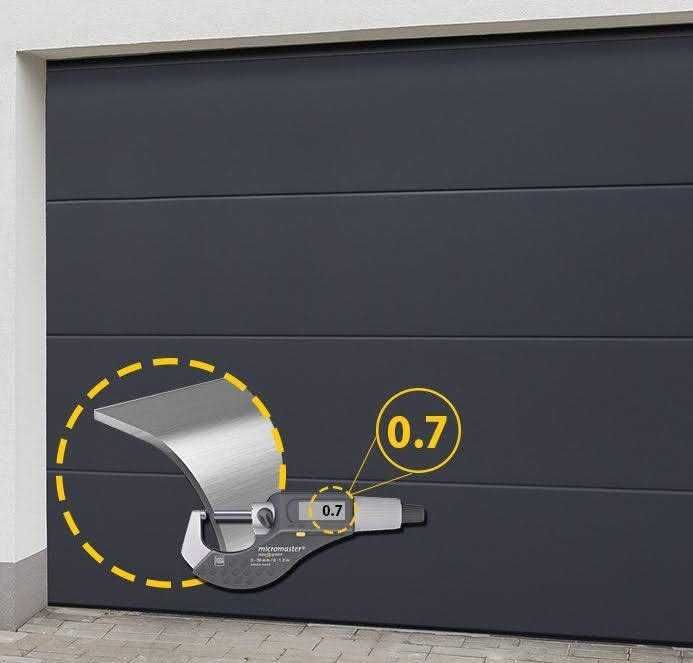 Brama segmentowa Antracyt  R60 2500x2250 – ciepła i solidna - Linestor