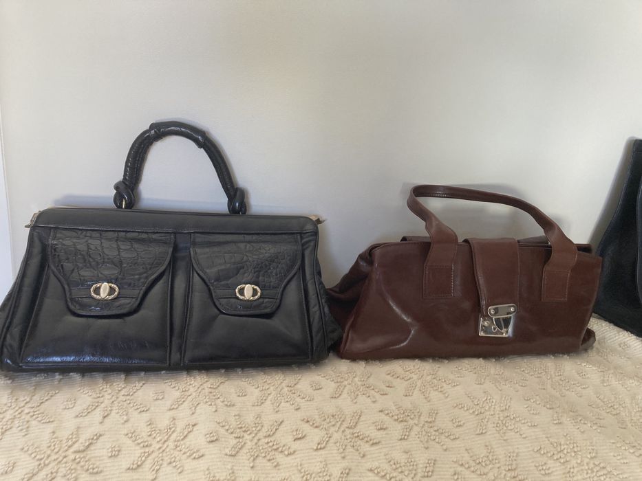 Malas e carteiras de senhora em pele couro verdadeiro