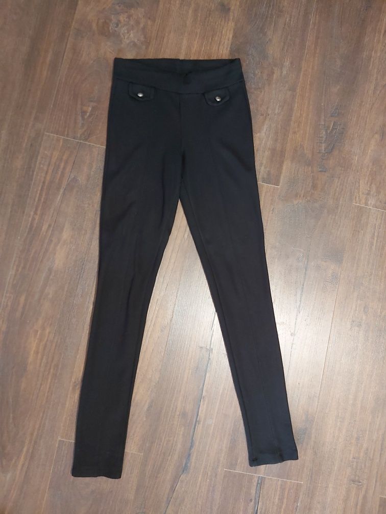 Legginsy ZARA S czarne spodnie obcisłe