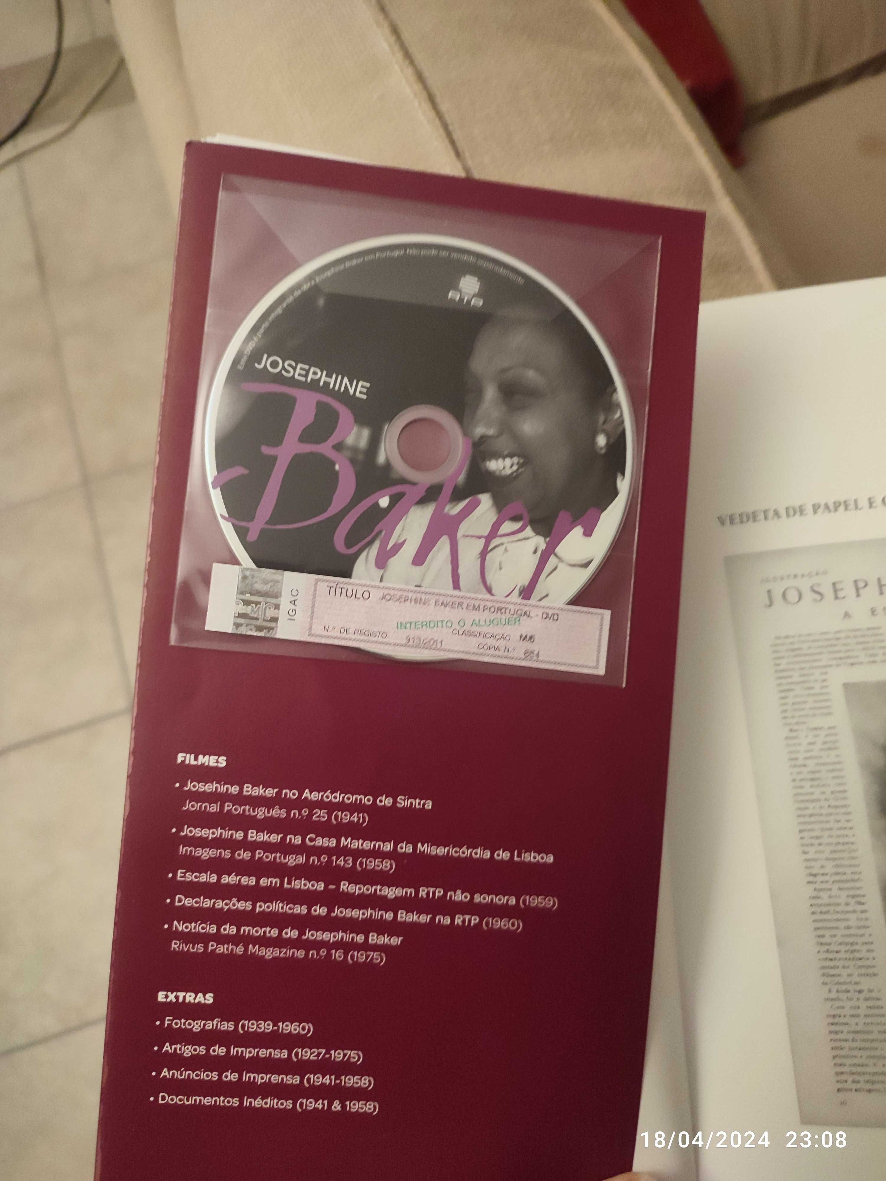 Livro + DVD Josephine Baker em Portugal