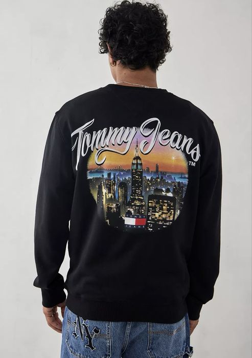 Світшот tommy jeans vintage city з бавовняного джерсі, оригінал , нова