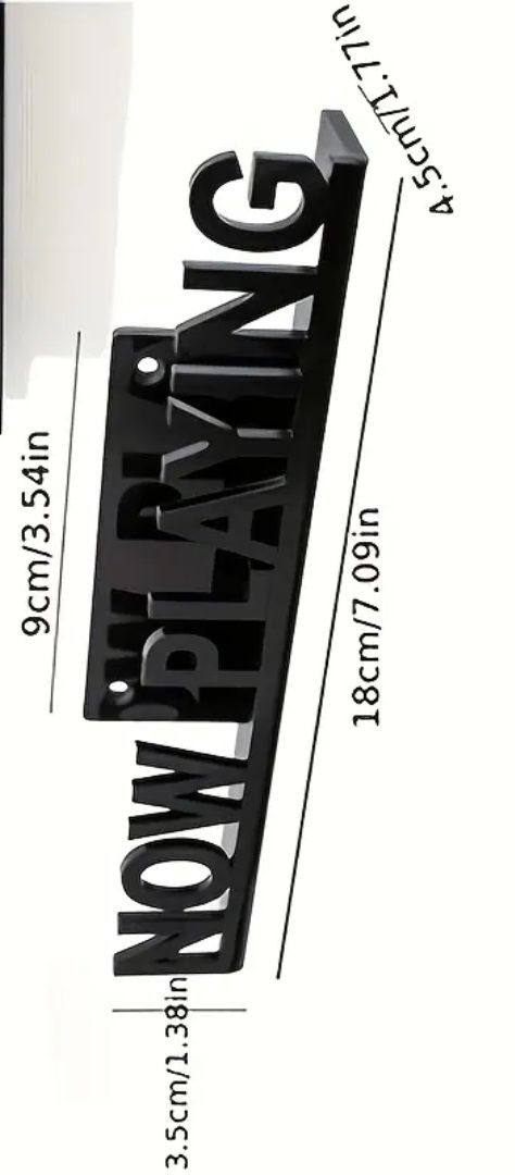 Placa nova  NOW PLAYING para LP