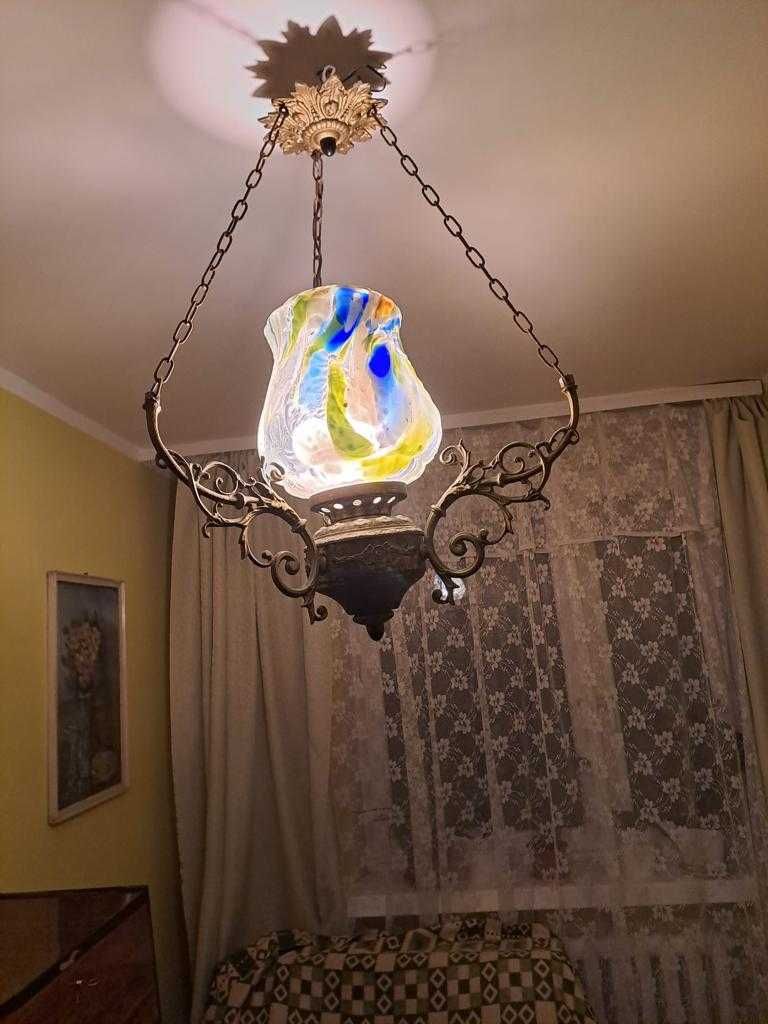 Piękna kolorowa lampa sufitowa!