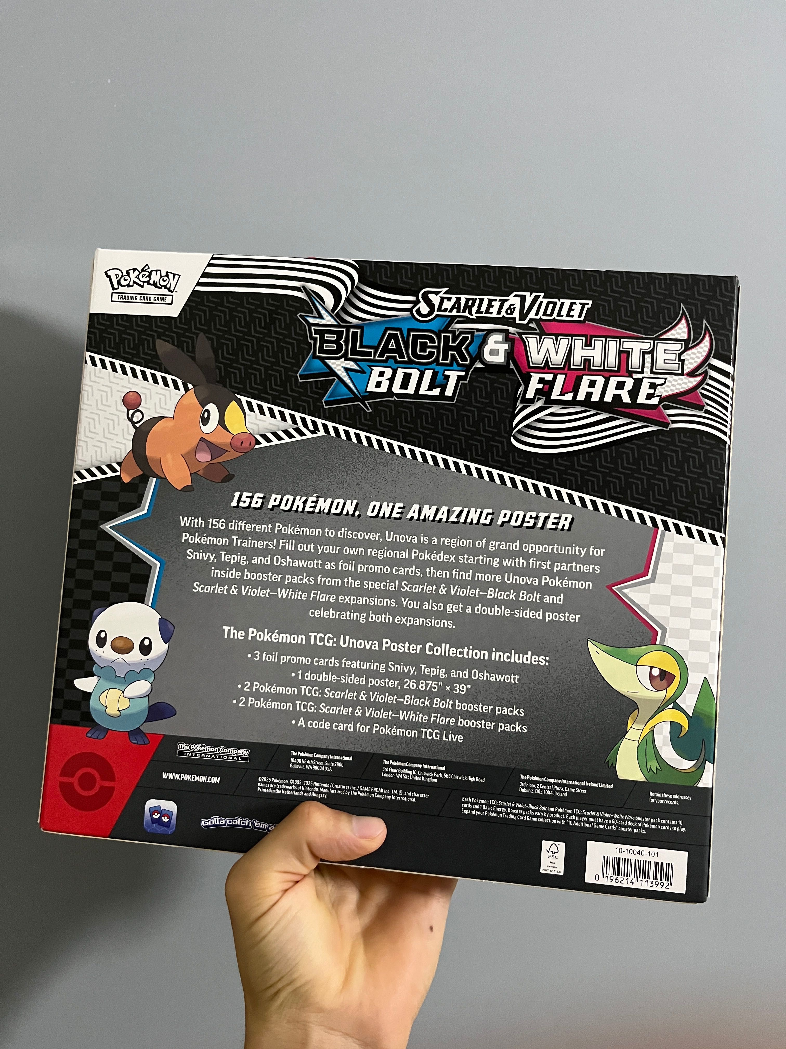 Poster Collection Pokémon Black Bolt White Flare
