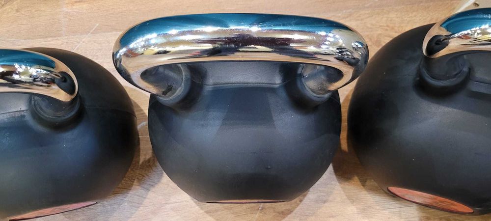 Zestaw Kettli Chromowanych 4-32 KG NOWE Crosfit Dzwony Siłownia