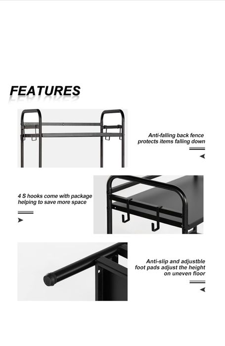 Organizer do przechowywania metalowy Regał