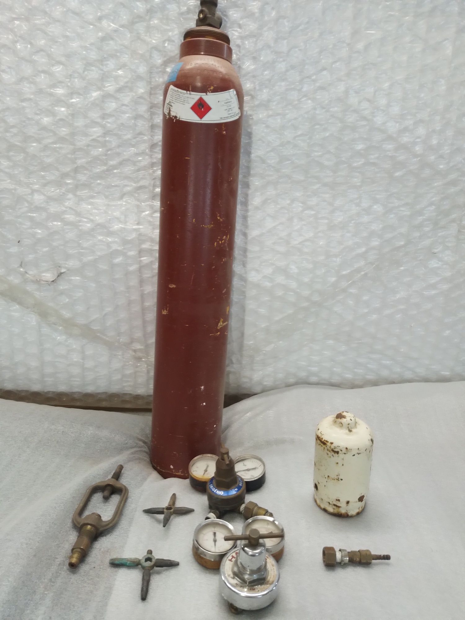 Garrafa acetileno soldar ramo automóvel