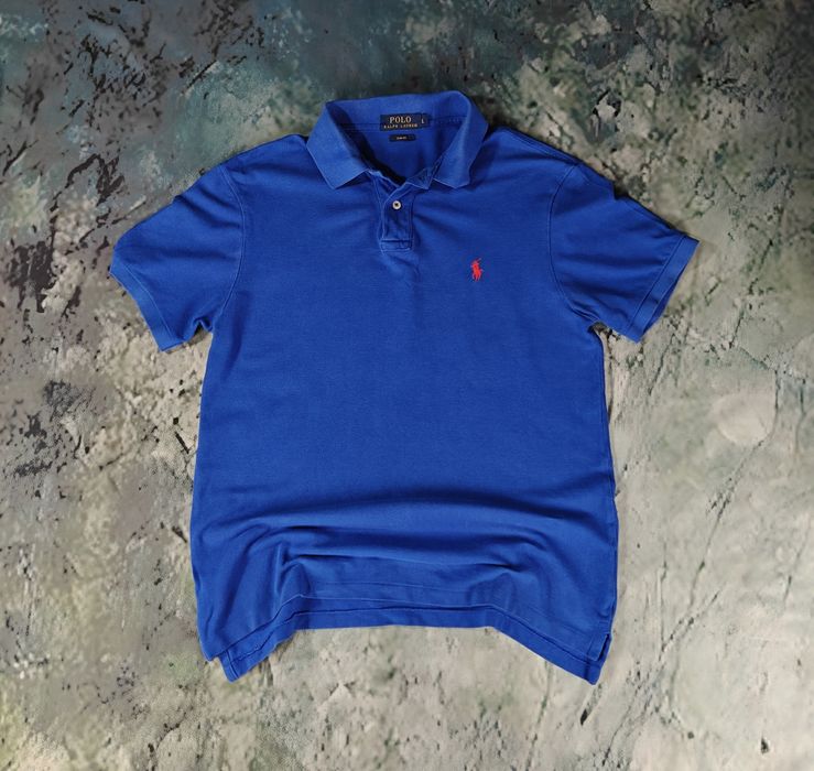 Niebieska Stylowa koszulka Polo Ralph Lauren r.L