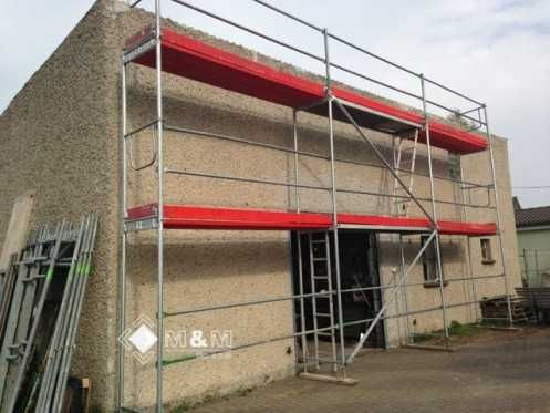 Rusztowanie 186m2 Podest drewniany 3m Zestaw 30x6m