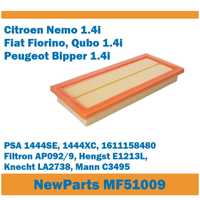 Filtr powietrza MF51009 Nemo Qubo Bipper 1.4i zamiennik Filtron