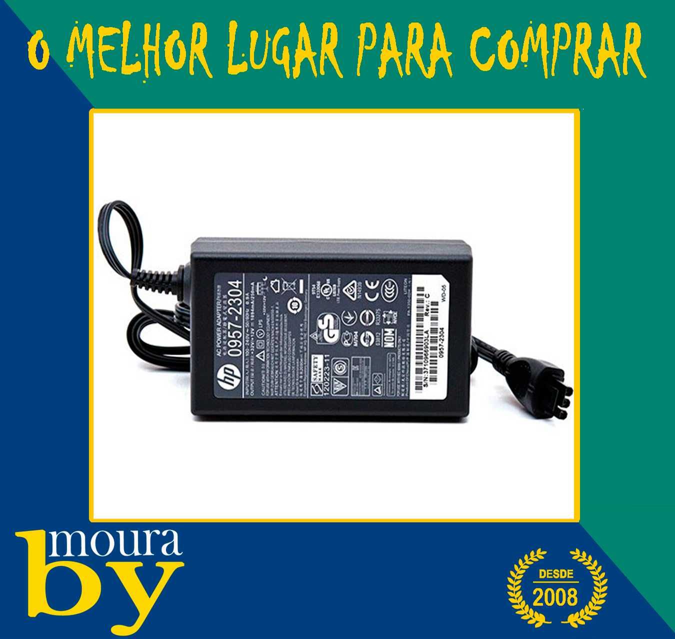 Transformador carregador impressora HP   32V, 1094mA / 12V, 250mA