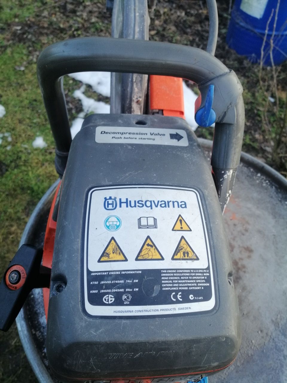 Przecinarka Husqvarna K 750 Nowy silnik oryginał
