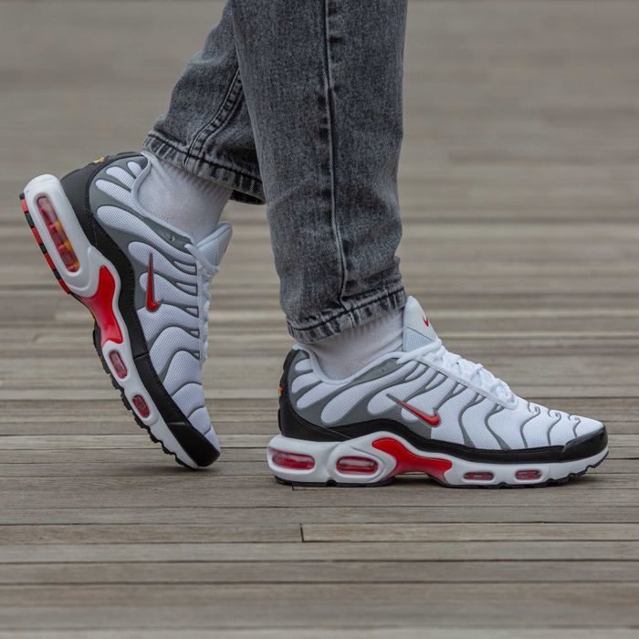 Кросівки Nike Air Max TN Plus Grey/Red/White premium