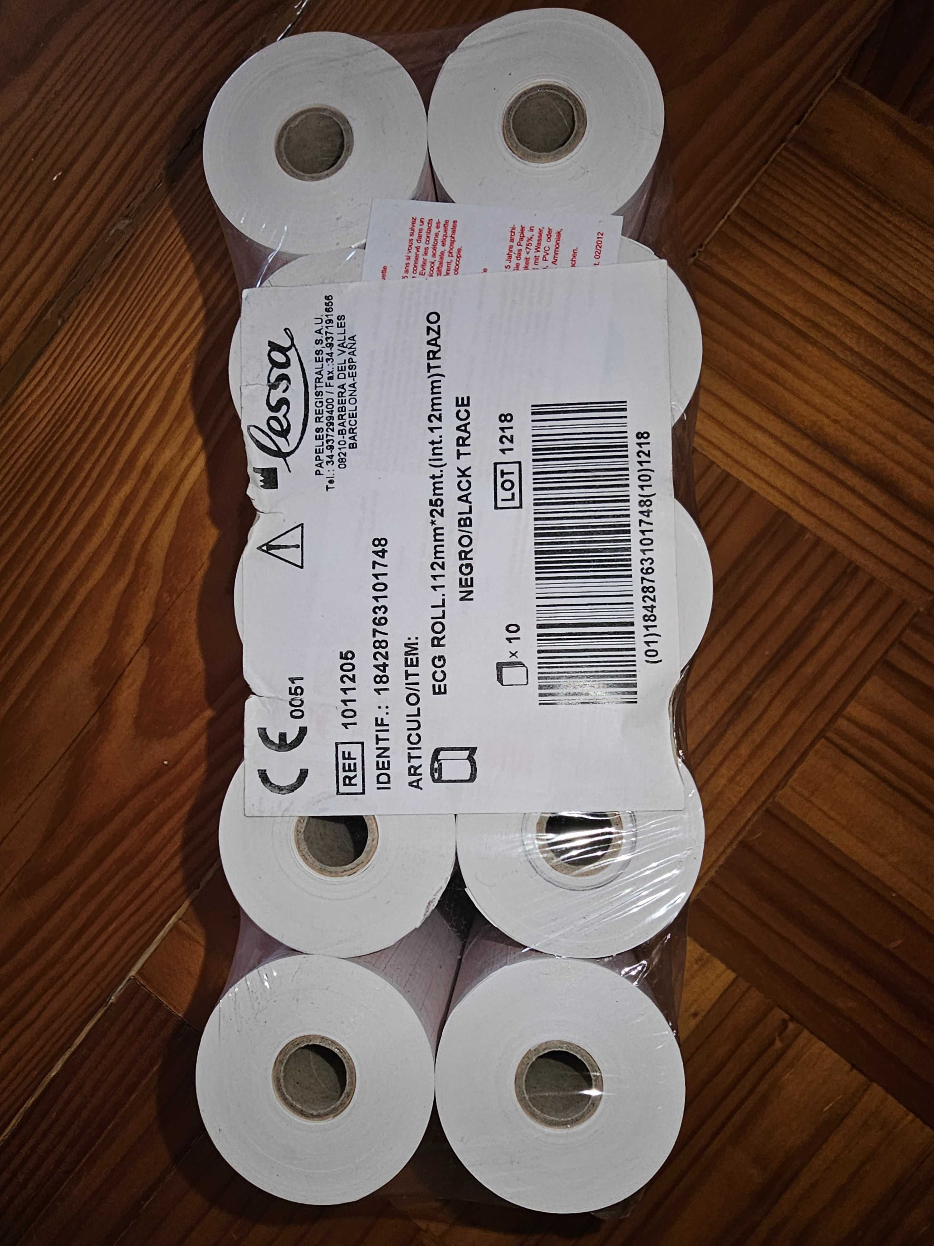 31 Rolos térmicos Eletrocardiograma
