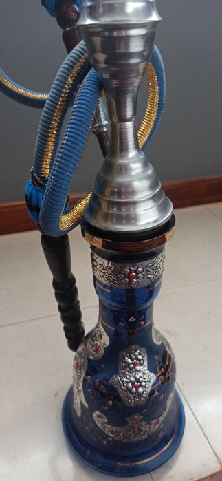Cachimbo "Chicha" azul para uso ou decoração