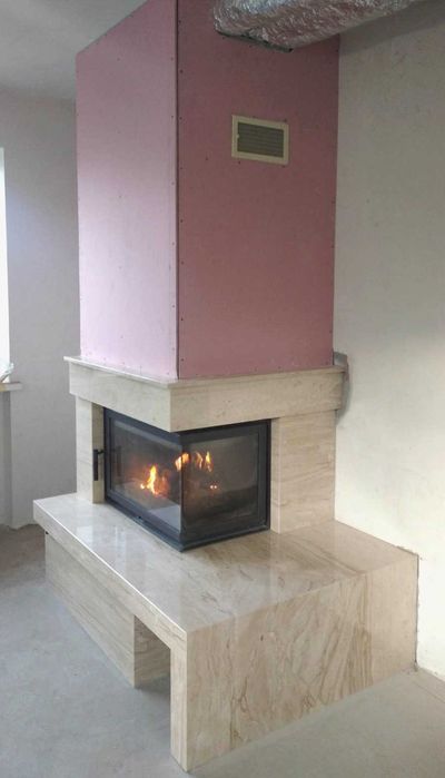 Монтаж каміна, Мармур, Камін, Піч, Димохід.