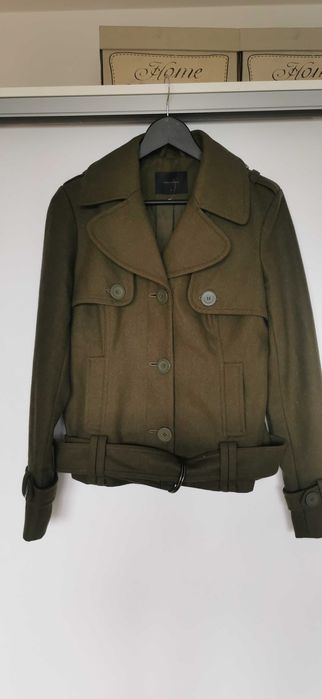 Nowy krótki płaszczyk kurtka wełniany