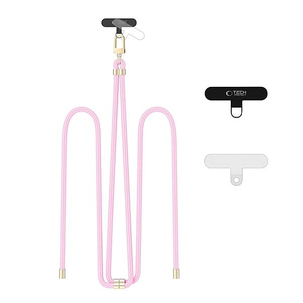 Smycz Tech-Protect C7S Rope Crossbody Strap - różowe