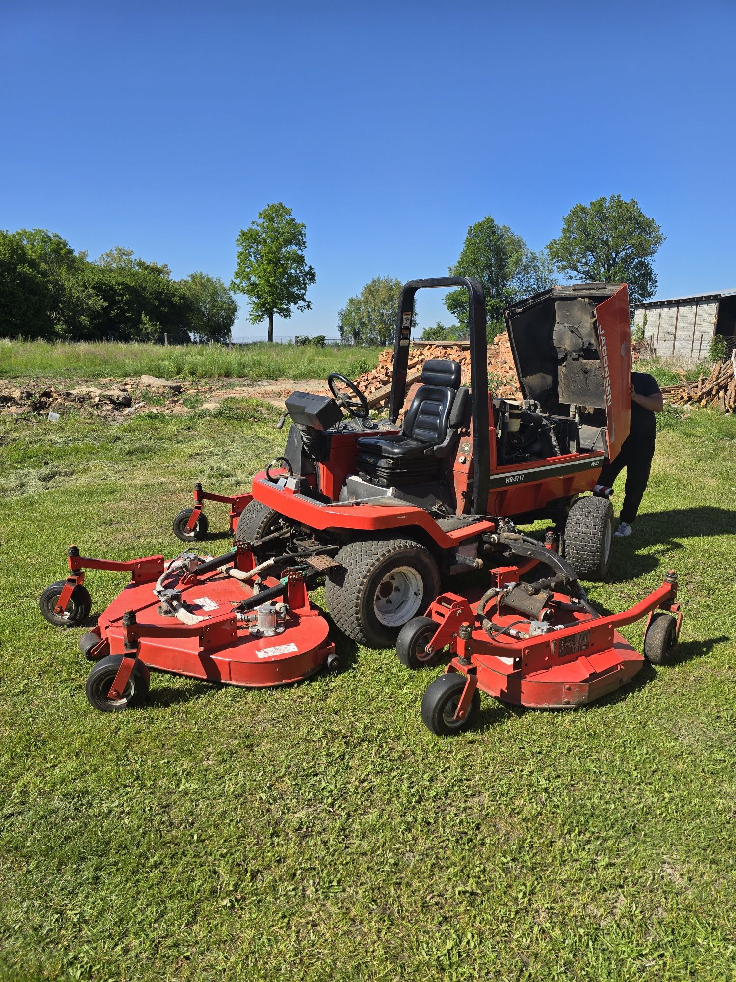 Traktorek kosiarka 3.6m Jacobsen 4x4 2.2kubota 50km 850mth