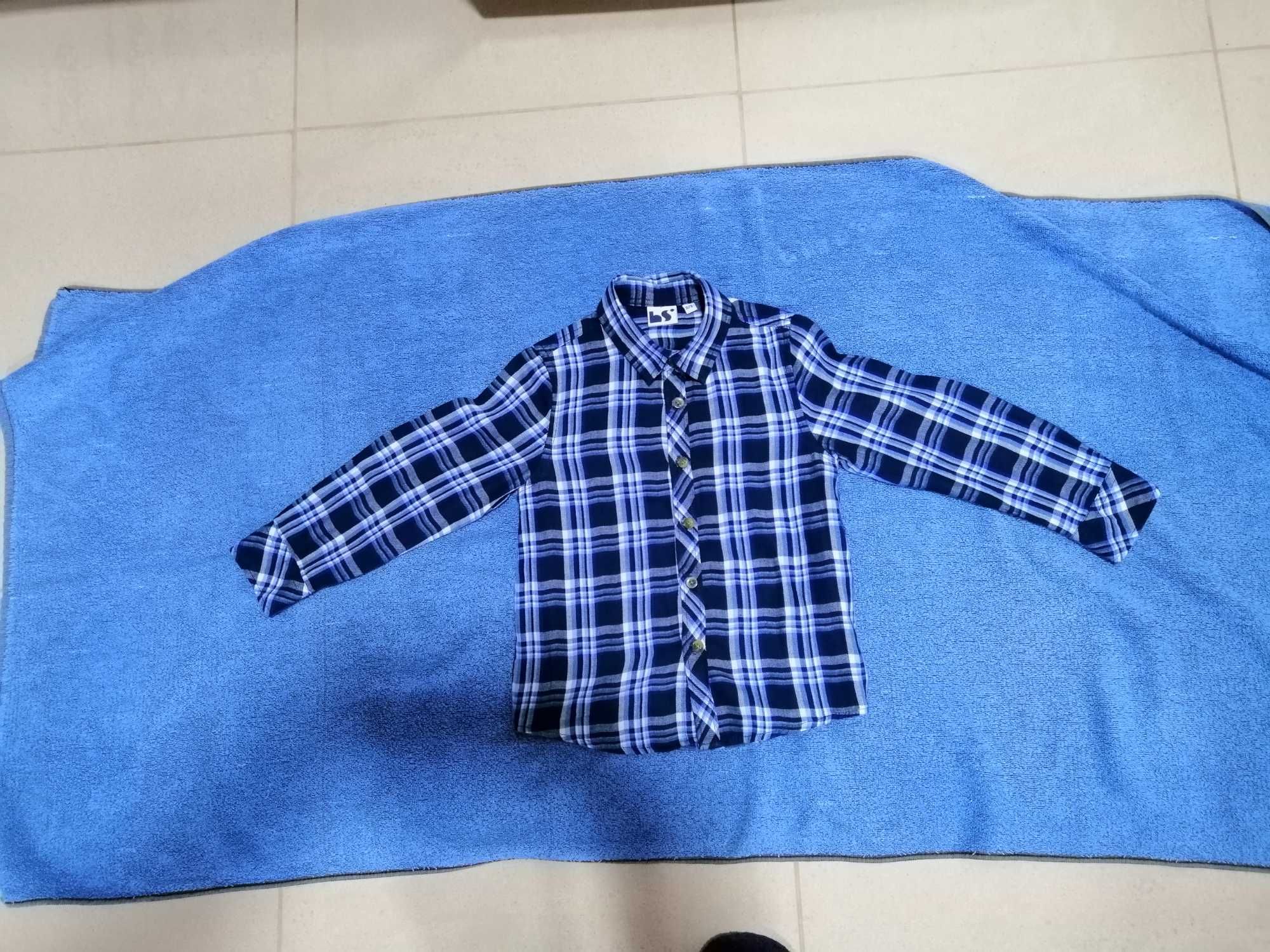 Camisa xadrez, BS, 24-36 meses